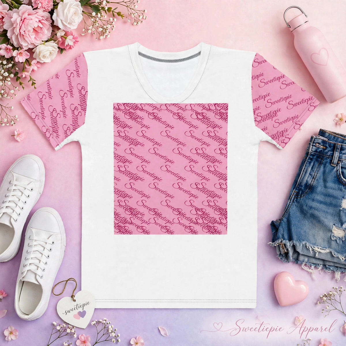 Sweetiepie Cursive Tee – Pink