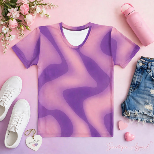 Sweetiepie Tie-Dye Tee – Pink/Purple